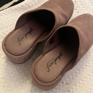 Free People Avery Closed Toe Platform Wedge Mule Clog